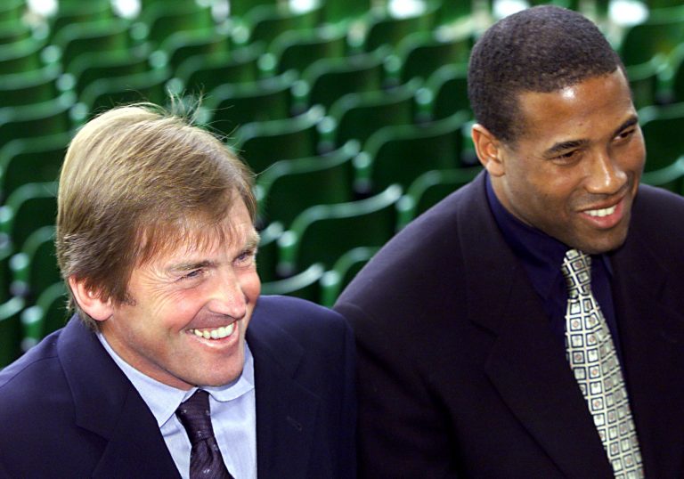 KENNY DALGLISH AND JOHN BARNES ARRIVE AT CELTIC PARK GLASGOW.