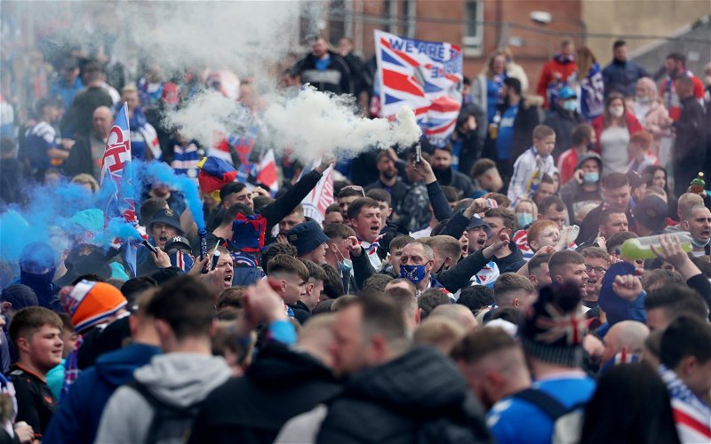 Image for Vile Ibrox Fans And A Bizarre Stunt To Turn Their European Final Into Another Arena For Their Hate.