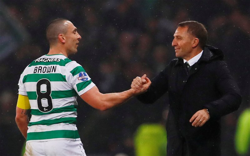 Image for Scott Brown – And Celtic – Would Benefit From His Learning Under Rodgers.