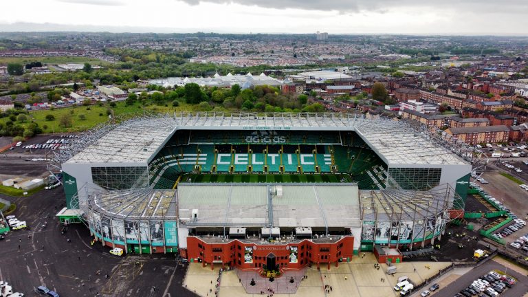 Celtic Park from the air