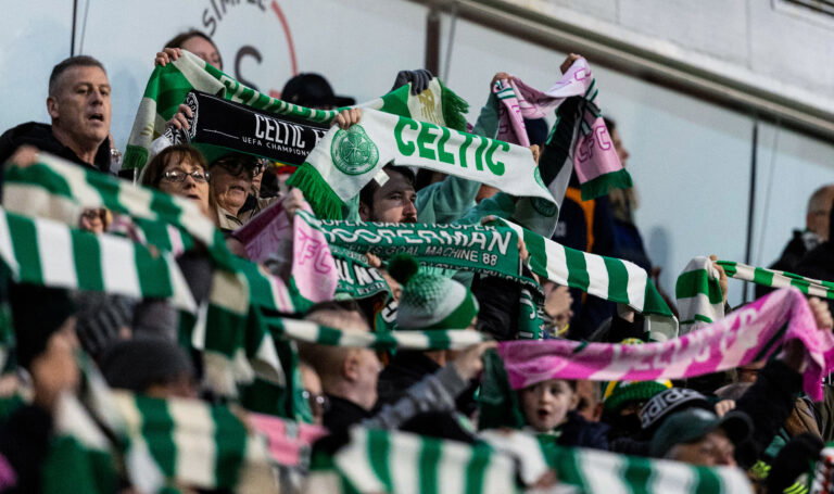 Celtic fans. Standing up against bigots and toxic culture in football.