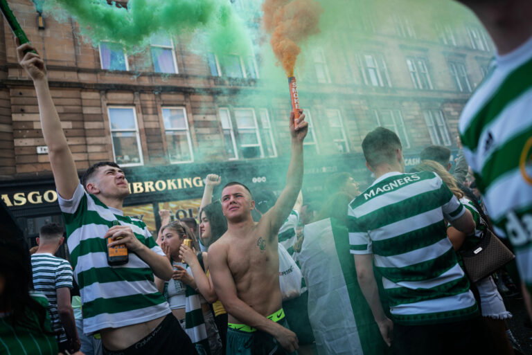 Celtic Fans in Merchant City