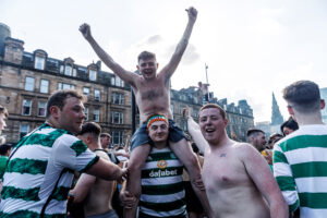 Scotland : Celtic Fans Celebrate The Championship