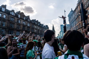 Scotland : Celtic Fans Celebrate The Championship
