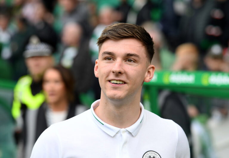 19/05/19 LADBROKES PREMIERSHIP.CELTIC v HEARTS .CELTIC PARK - GLASGOW .CelticÃ•s Kieran Tierney .
