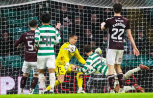 Celtic score late against Hearts. It wasn't enough.