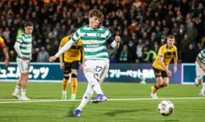 Celtic scores their penalty. Correct decision too.