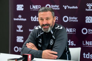 Hearts boss McInnes. He has some of his signings. Ryan Stevenson of The Record thinks he'll be a Sir.