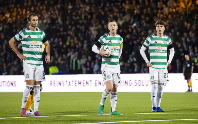 Celtic's midfield trio. Could they start against Hearts?