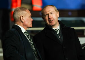 Michael Nicholson. Not being confronted by a Celtic fan.