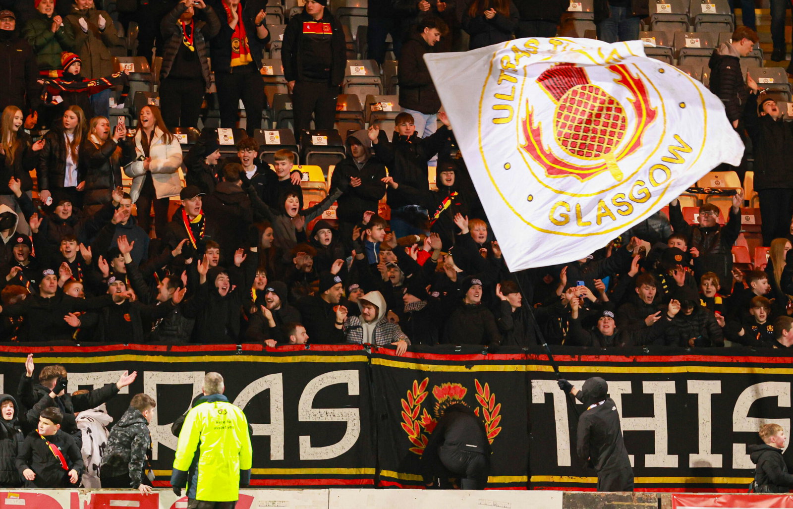 Partick Thistle ultras.