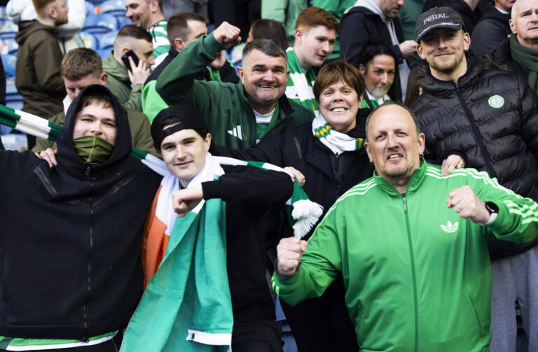 Celtic fans are ready for the closing weeks of the title race.