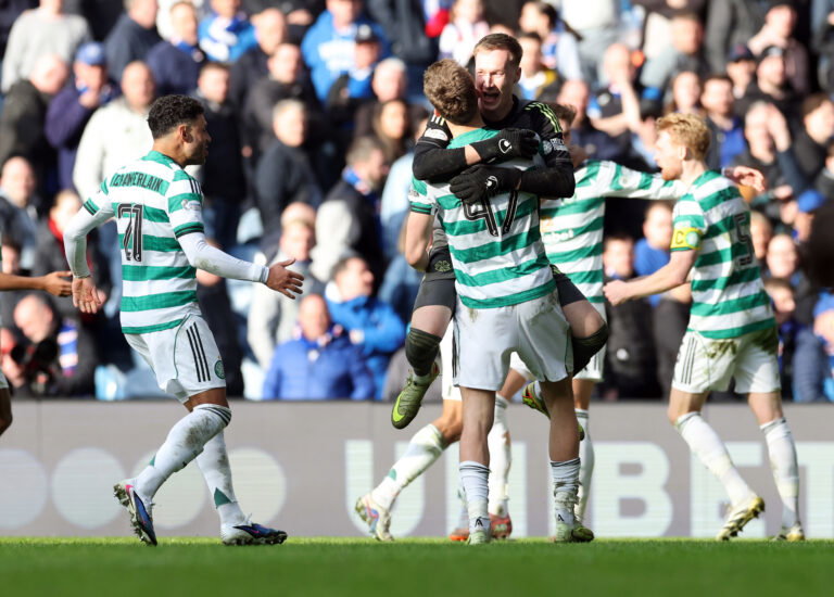 Celtic celebrates another massive win. What a great mentality this team has.