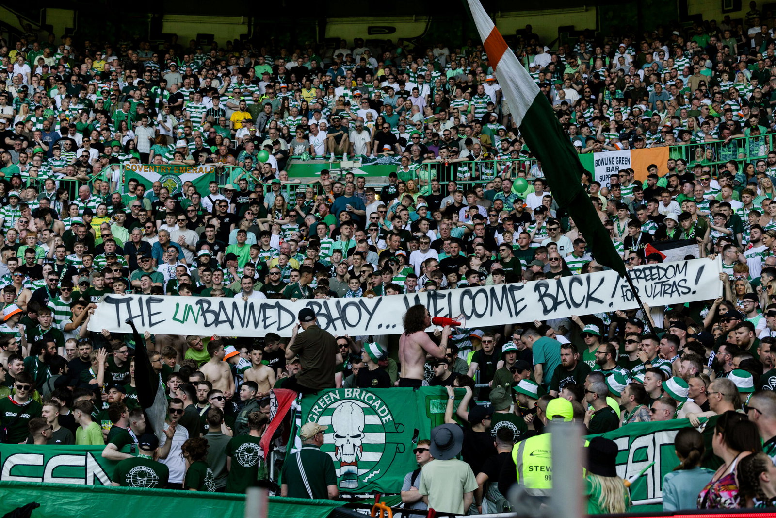 The Green Brigade. The winners.
