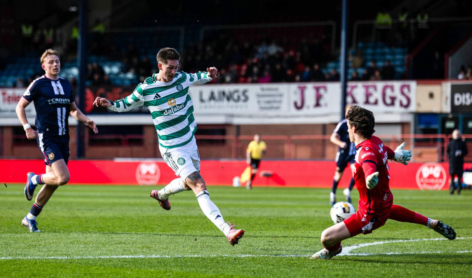Cvancara misses a sitter for Celtic.