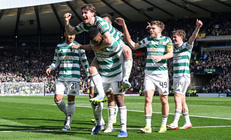 Celtic players celebrate. We'll be doing a lot of it.