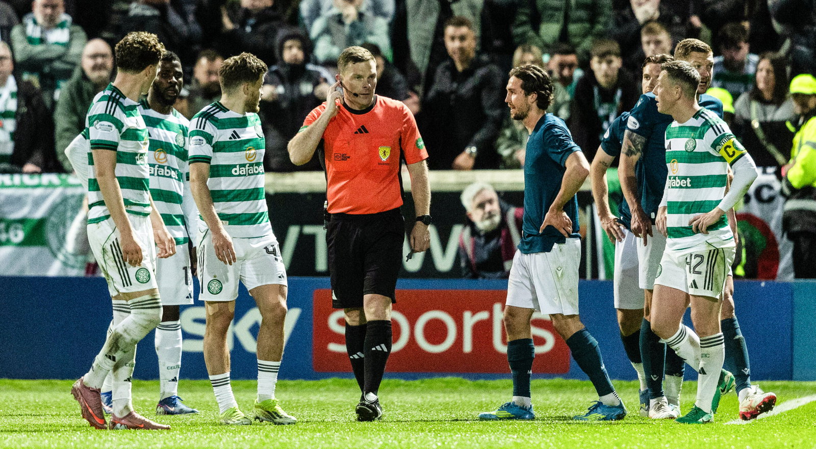 The Motherwell penalty call.