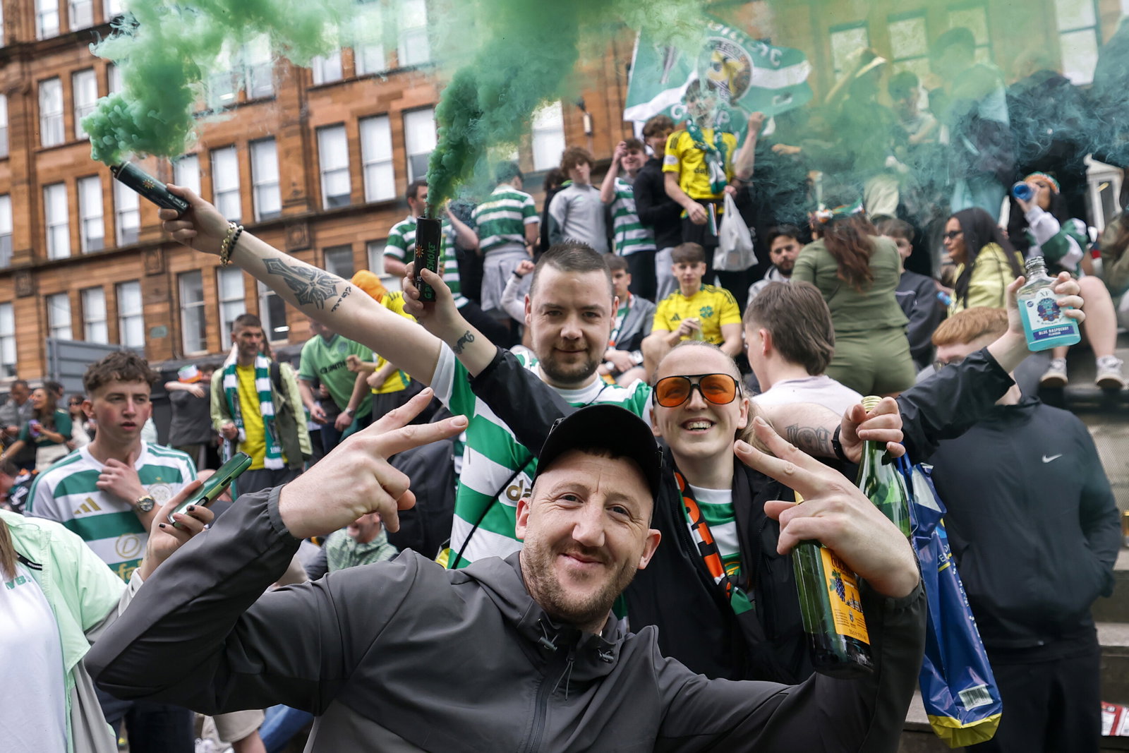 Celtic Fans React To Scottish Premiership Title Victory