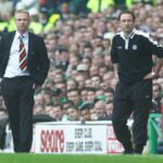 29/08/04 Spl .Celtic V Rangers (1-0).Celtic Park - Glasgow.Rangers Boss Alex Mcleish (Left) With Celtic Counterpart Martin O'Neill
