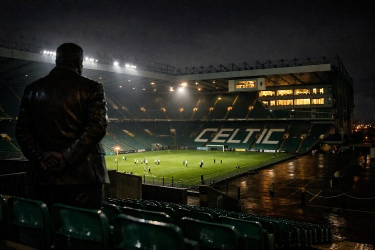 Celtic Park at night