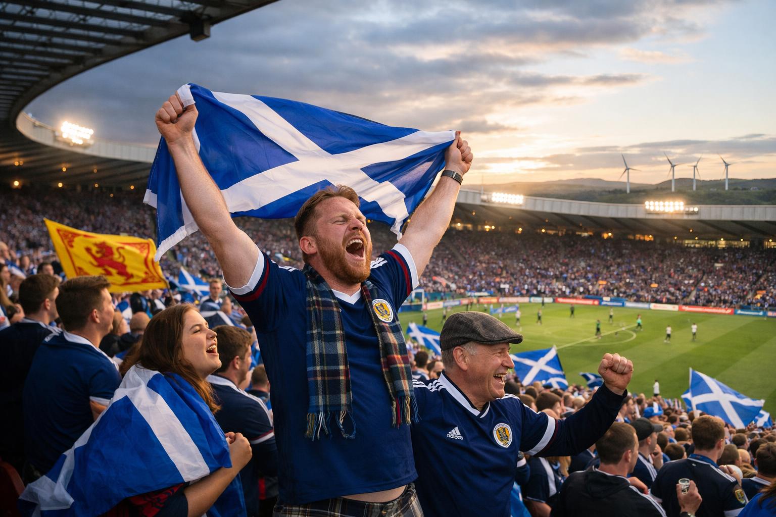 Scotland fans at Hampden