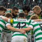 Celtic Huddle Before Kickoff