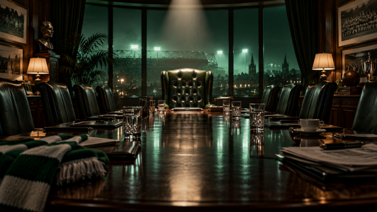 Empty Chair Over the Stadium Boardroom
