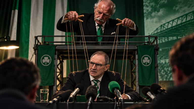 Marionette Press Conference in Green